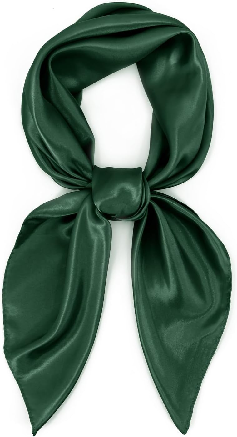 vimate 35" Square Silk Like Head Scarf - Women's Fashion Satin Scarf Bandana for Hair Wrapping at Night. - Image 2